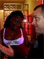 Ebony Black prostitute gets dirty with a real Amsterdam tourist